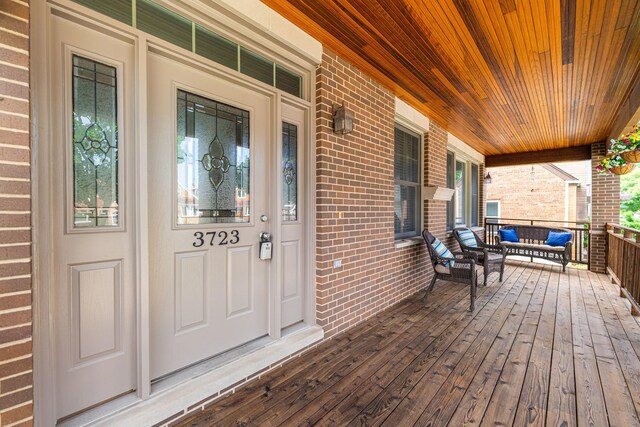 3723 N Nordica Ave, Chicago, IL 60634 - view of wooden porch