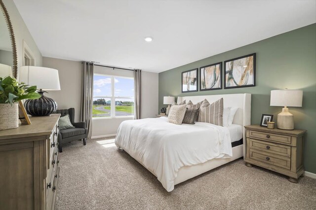 15103 W Oxford Ln, Manhattan, IL 60442 - bedroom featuring light carpet and recessed lighting