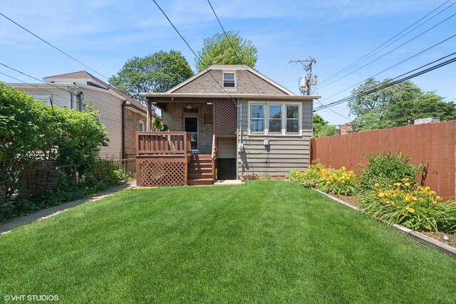 5943 N Talman Ave, Chicago, IL 60659 - rear view of house with brick siding