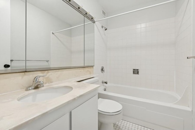 2650 N Lakeview Ave Unit 1603, Chicago, IL 60614 - full bathroom with vanity, shower / bath combination, and tile patterned flooring