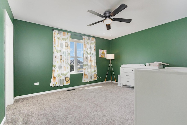 26550 W Old Stage Ln, Channahon, IL 60410 - carpeted bedroom with baseboards and a ceiling fan