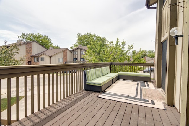 40 Portwine Rd, Willowbrook, IL 60527 - deck featuring outdoor lounge area and a residential view