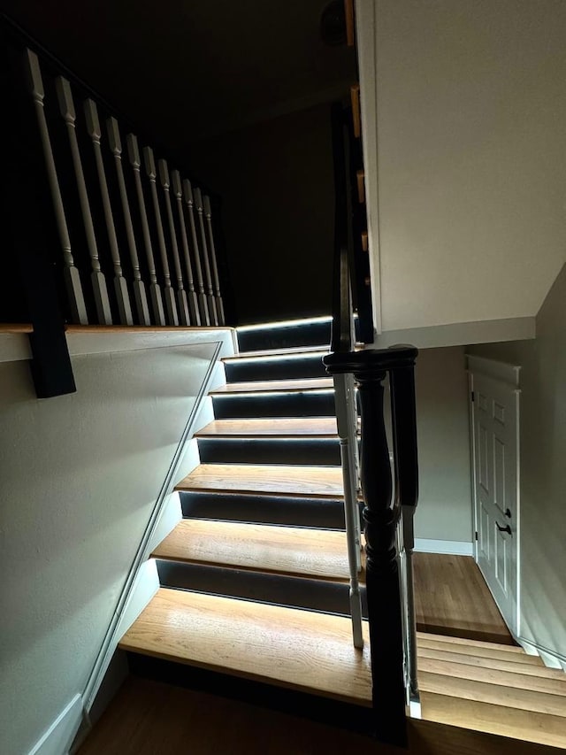 40 Portwine Rd, Willowbrook, IL 60527 - staircase with wood finished floors