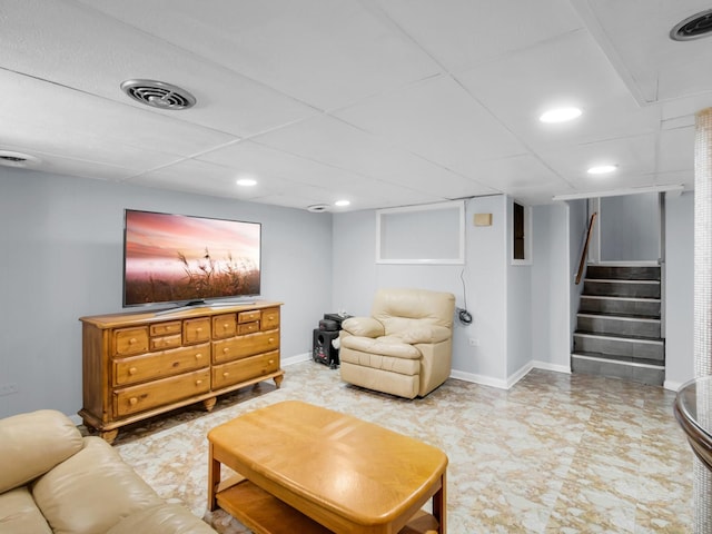 18 E 155th Pl, South Holland, IL 60473 - living room with recessed lighting and stairway