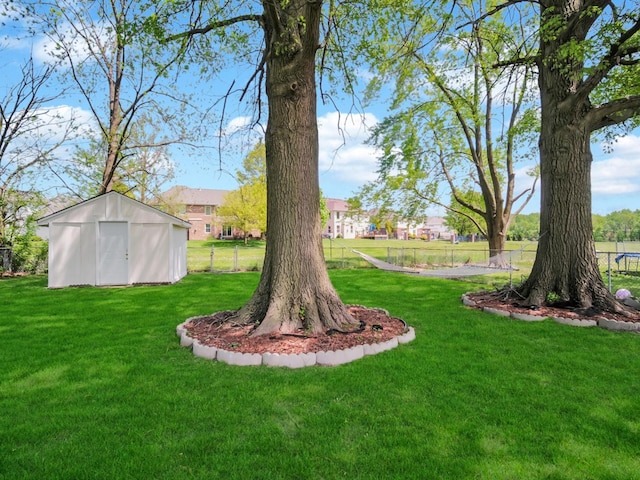 18 E 155th Pl, South Holland, IL 60473 - view of yard featuring a storage unit