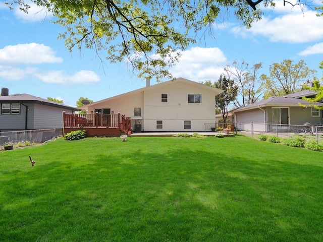 18 E 155th Pl, South Holland, IL 60473 - back of house with a deck