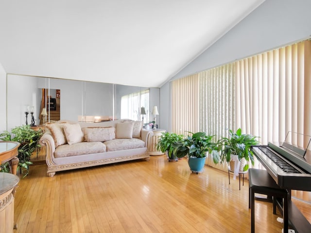 18 E 155th Pl, South Holland, IL 60473 - living room with hardwood / wood-style flooring and high vaulted ceiling