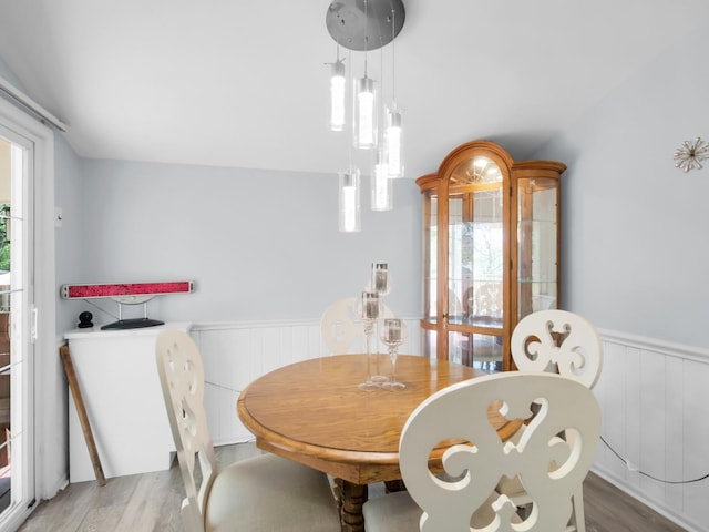 18 E 155th Pl, South Holland, IL 60473 - dining room featuring a wainscoted wall and wood finished floors