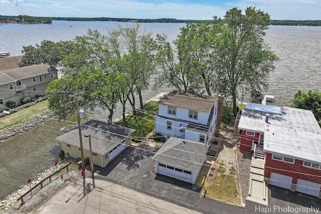 36 S Pistakee Lake Rd, Fox Lake, IL 60020 - view from above of property featuring a large body of water