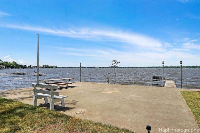 36 S Pistakee Lake Rd, Fox Lake, IL 60020 - dock area with a water view