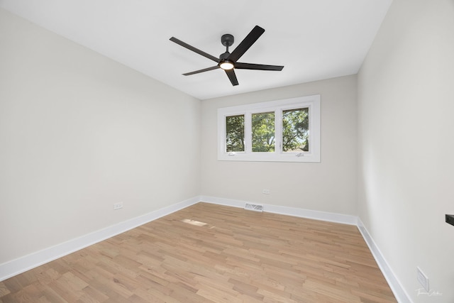 13741 S 85th Ave, Orland Park, IL 60462 - empty room with a ceiling fan and light wood finished floors