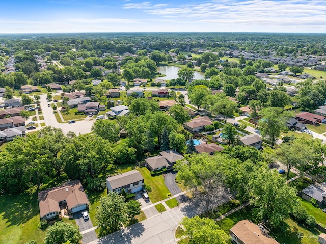 13741 S 85th Ave, Orland Park, IL 60462 - aerial perspective of suburban area with a nearby body of water
