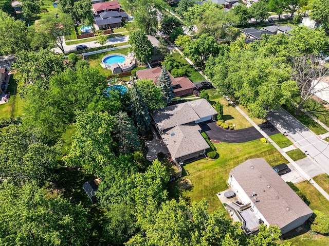 13741 S 85th Ave, Orland Park, IL 60462 - aerial perspective of suburban area with a pool area