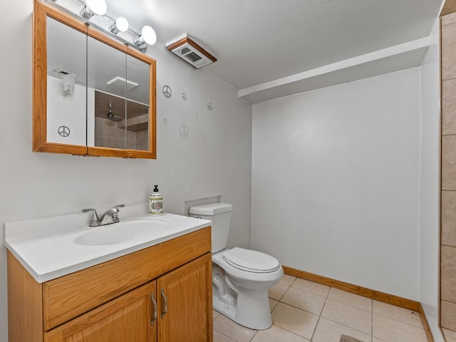 2529 Scoville Ave, Berwyn, IL 60402 - full bathroom featuring vanity, tile patterned floors, and a shower
