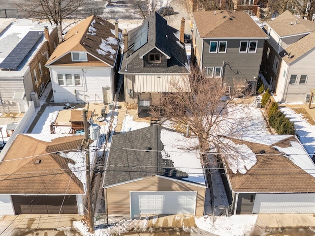 2529 Scoville Ave, Berwyn, IL 60402 - snowy aerial view featuring a residential view
