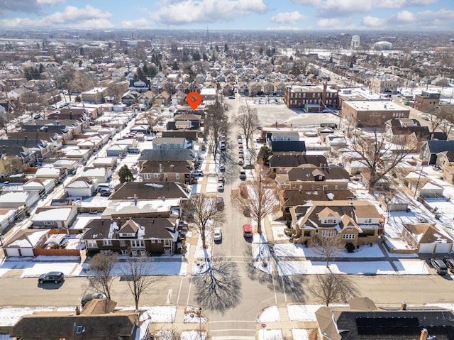 2529 Scoville Ave, Berwyn, IL 60402 - aerial view of property and surrounding area with nearby suburban area