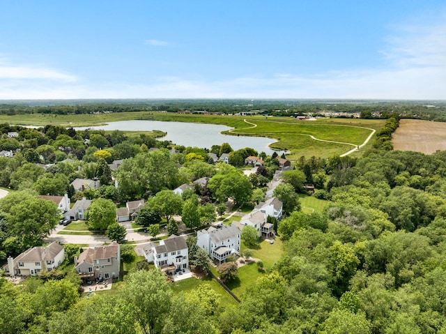 514 Abbeywood Dr, Cary, IL 60013 - aerial view of residential area with a large body of water