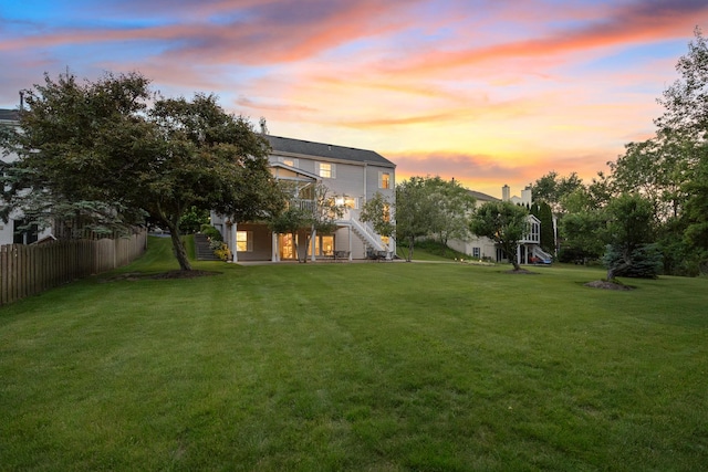 514 Abbeywood Dr, Cary, IL 60013 - view of yard featuring stairs