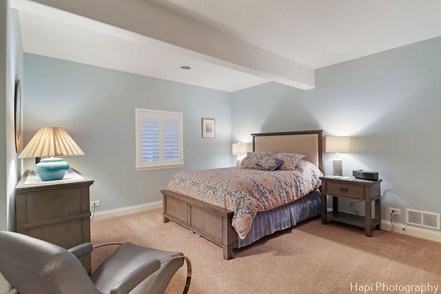9516 Thousand Oaks Dr, Spring Grove, IL 60081 - carpeted bedroom with baseboards and beam ceiling
