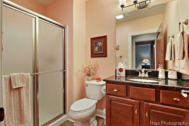 9516 Thousand Oaks Dr, Spring Grove, IL 60081 - bathroom featuring vanity and a stall shower