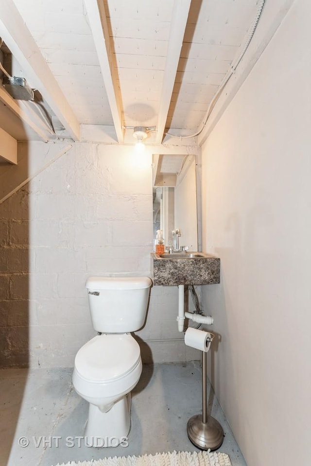 1429 N May St, Joliet, IL 60435 - half bath with concrete floors