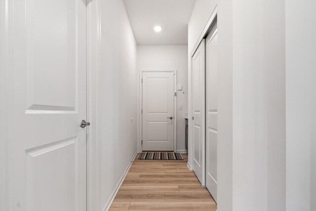 153 N Bend Way, Elgin, IL 60124 - hall with light wood-type flooring and recessed lighting