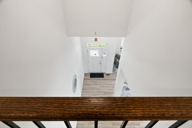 153 N Bend Way, Elgin, IL 60124 - foyer with light wood finished floors and stairs