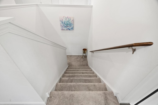 153 N Bend Way, Elgin, IL 60124 - stairway with carpet floors and baseboards