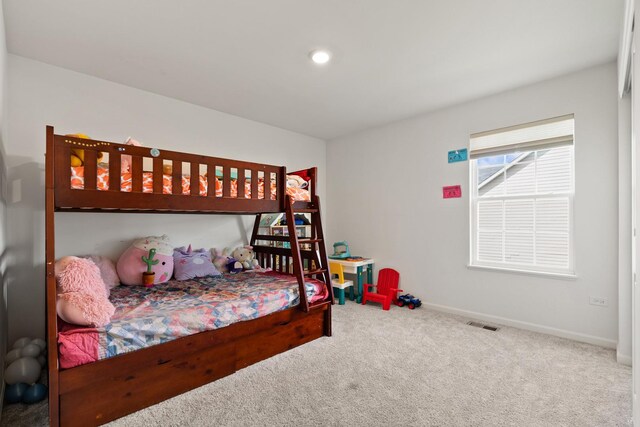 153 N Bend Way, Elgin, IL 60124 - carpeted bedroom featuring baseboards and recessed lighting