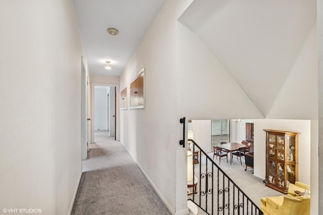 217 Heather Ln, Wilmette, IL 60091 - hall featuring carpet floors and an upstairs landing