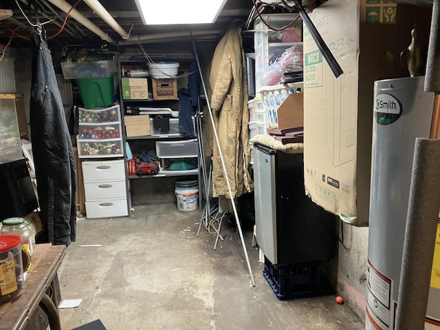 1403 Barberry Ln, Round Lake Beach, IL 60073 - unfinished basement featuring water heater