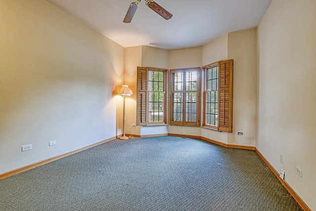 2504 Monterey Dr, Plainfield, IL 60586 - empty room with ceiling fan and carpet floors
