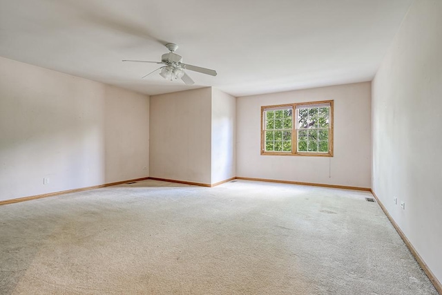 2504 Monterey Dr, Plainfield, IL 60586 - carpeted spare room with ceiling fan and baseboards