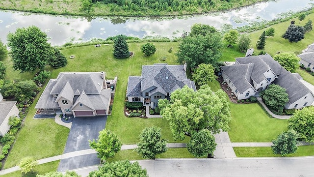 2504 Monterey Dr, Plainfield, IL 60586 - aerial view of residential area with a large body of water