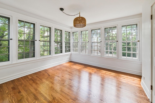 1123 Linden Ave, Wilmette, IL 60091 - unfurnished sunroom with french doors and wood finished floors