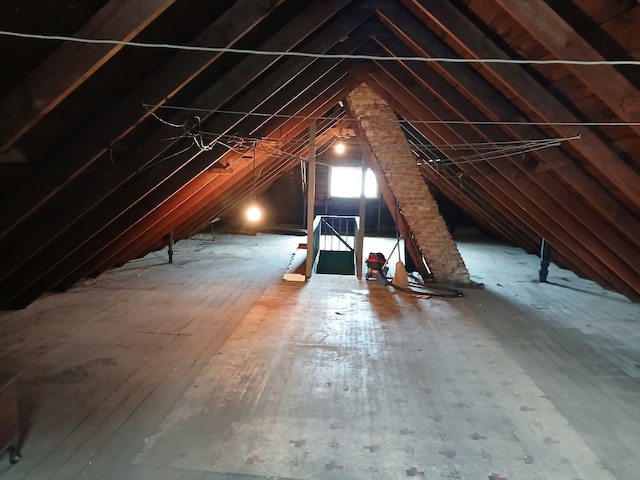4936 S Karlov Ave, Chicago, IL 60632 - unfinished attic with an upstairs landing