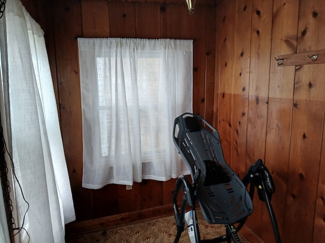 4936 S Karlov Ave, Chicago, IL 60632 - exercise area with wooden walls