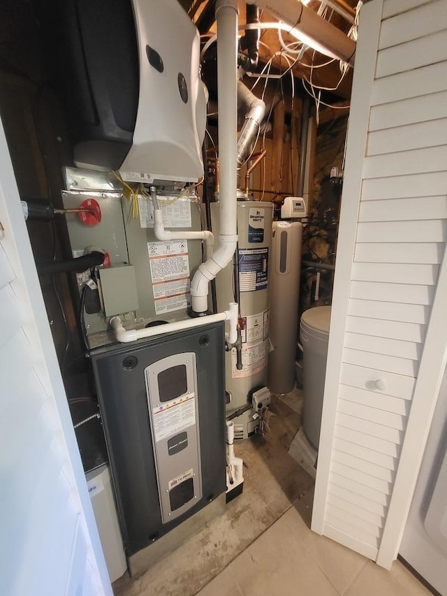 604 Parkshore Dr, Shorewood, IL 60404 - utilities with gas water heater and heating unit