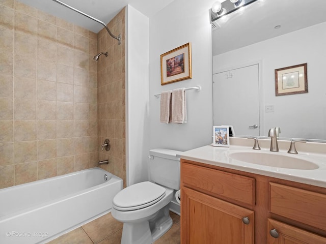 833 W 15th Pl Unit 502, Chicago, IL 60608 - full bathroom featuring vanity, tile patterned flooring, and tub / shower combination