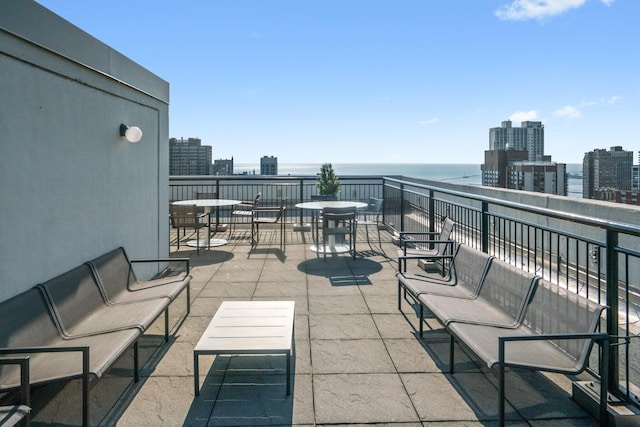88 W Schiller St Unit 904, Chicago, IL 60610 - patio / terrace with a city view and a water view
