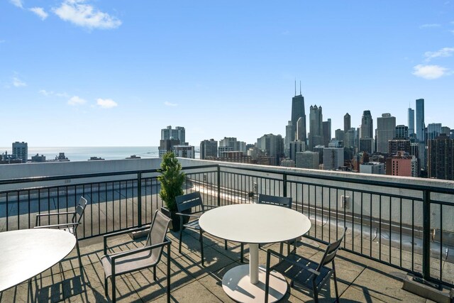 88 W Schiller St Unit 904, Chicago, IL 60610 - balcony with a view of skyline and a water view