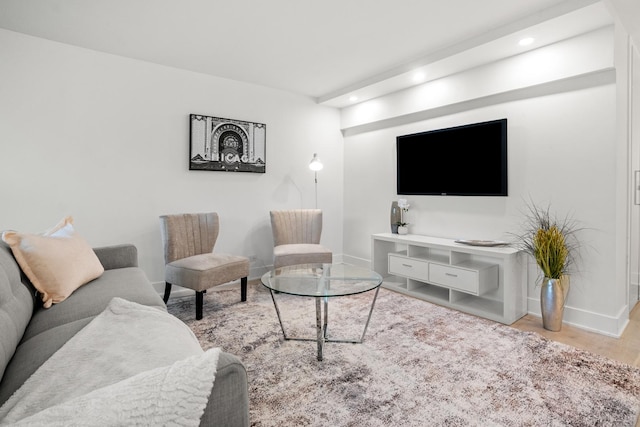 88 W Schiller St Unit 904, Chicago, IL 60610 - living room featuring recessed lighting and wood finished floors