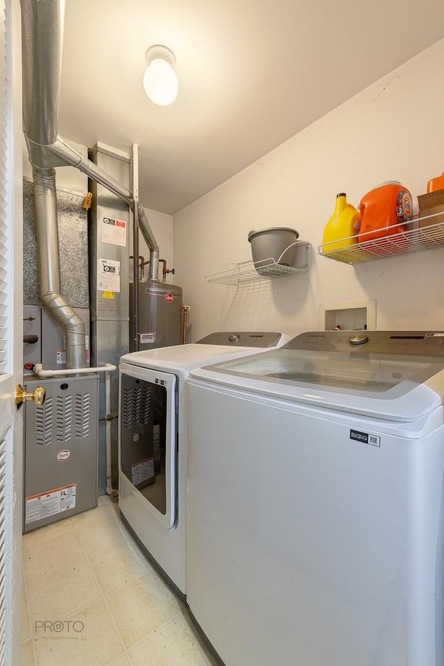 2012 Juniper Ct Unit 2012, Glendale Heights, IL 60139 - laundry area featuring washer and dryer and water heater