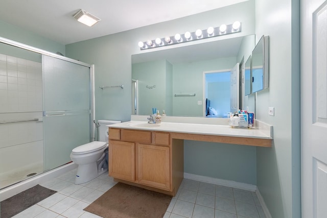 2012 Juniper Ct Unit 2012, Glendale Heights, IL 60139 - full bath featuring tile patterned flooring, vanity, and a shower stall