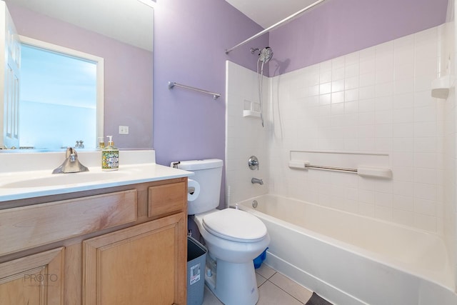 2012 Juniper Ct Unit 2012, Glendale Heights, IL 60139 - full bath featuring vanity, shower / tub combination, and tile patterned floors