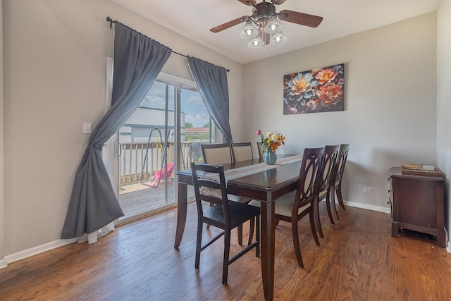2012 Juniper Ct Unit 2012, Glendale Heights, IL 60139 - dining room with wood finished floors and a ceiling fan