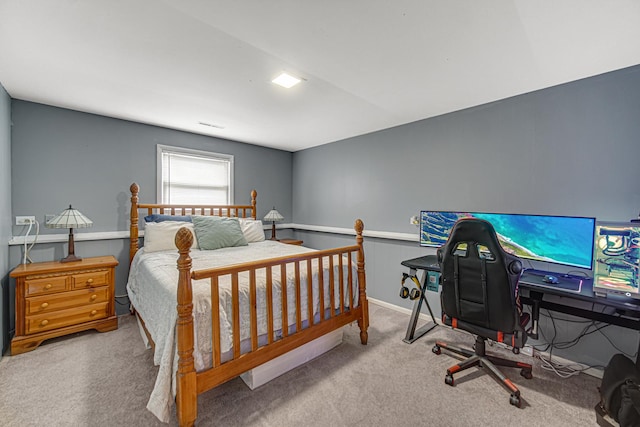 1306 Monroe St, Lake In The Hills, IL 60156 - carpeted bedroom featuring an office area and baseboards