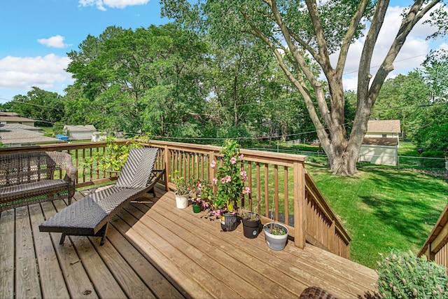 1306 Monroe St, Lake In The Hills, IL 60156 - deck with view of wooded area
