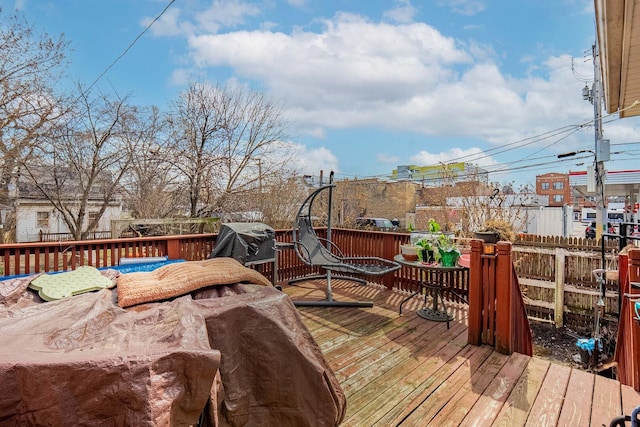 1621 N Central Park Ave, Chicago, IL 60647 - wooden terrace featuring area for grilling