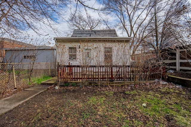 1621 N Central Park Ave, Chicago, IL 60647 - back of property with a deck